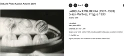 LE Berka, Glass Marbles, 1930, Signierter Silbergelatineabzug
