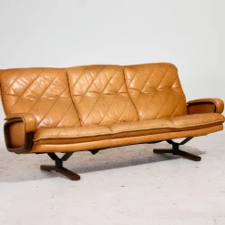 Leder Sofa und Sessel, 4 . Set