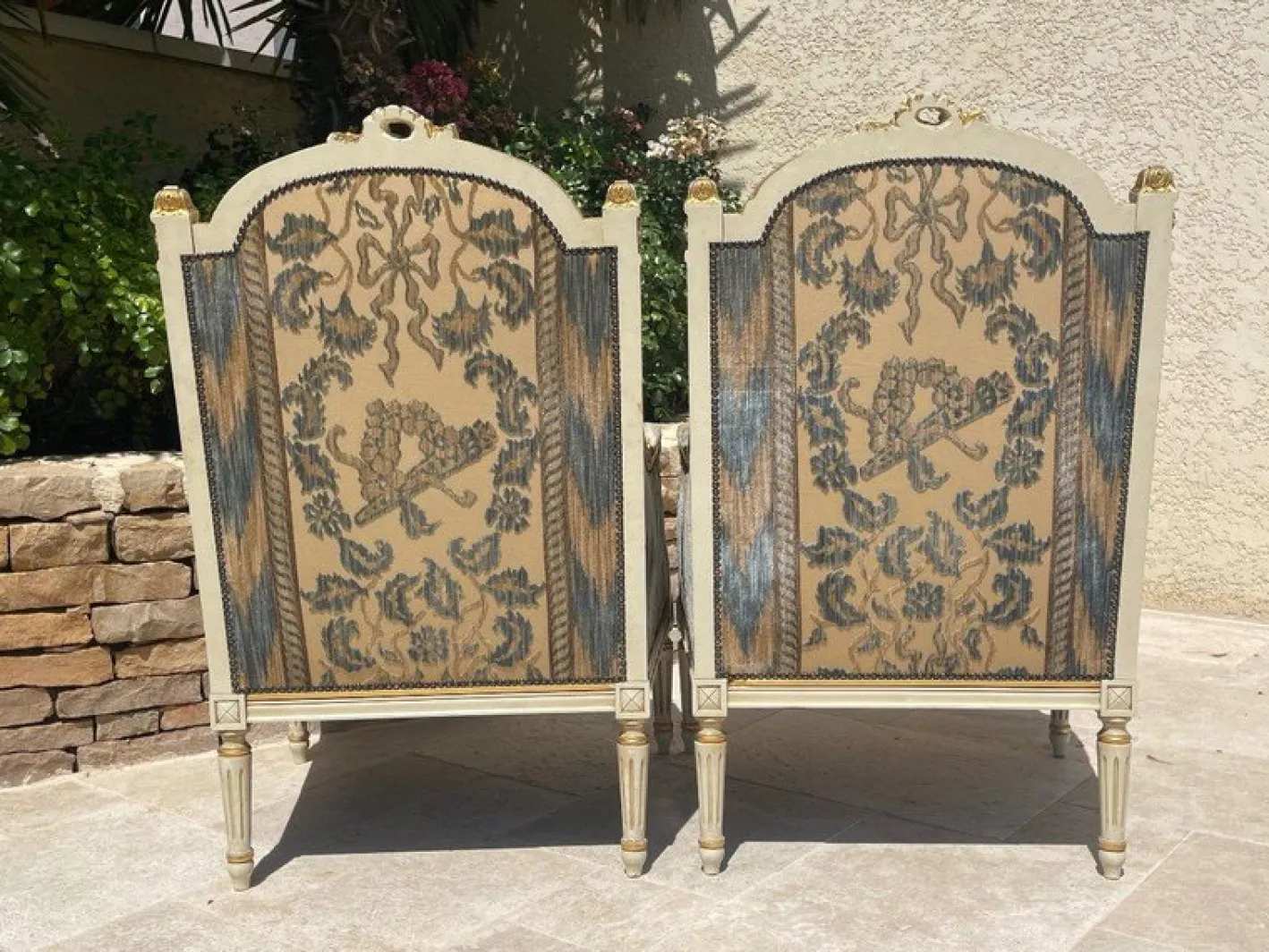 Louis XVI Wohnzimmer Set, 1940er, 4er Set