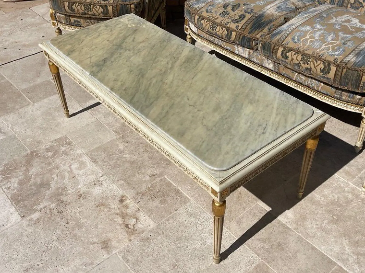 Louis XVI Wohnzimmer Set, 1940er, 4er Set