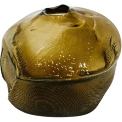 1/2 LTR Forms Dekorationsobjekt aus mundgeblasenem Gold von Vogel Studio