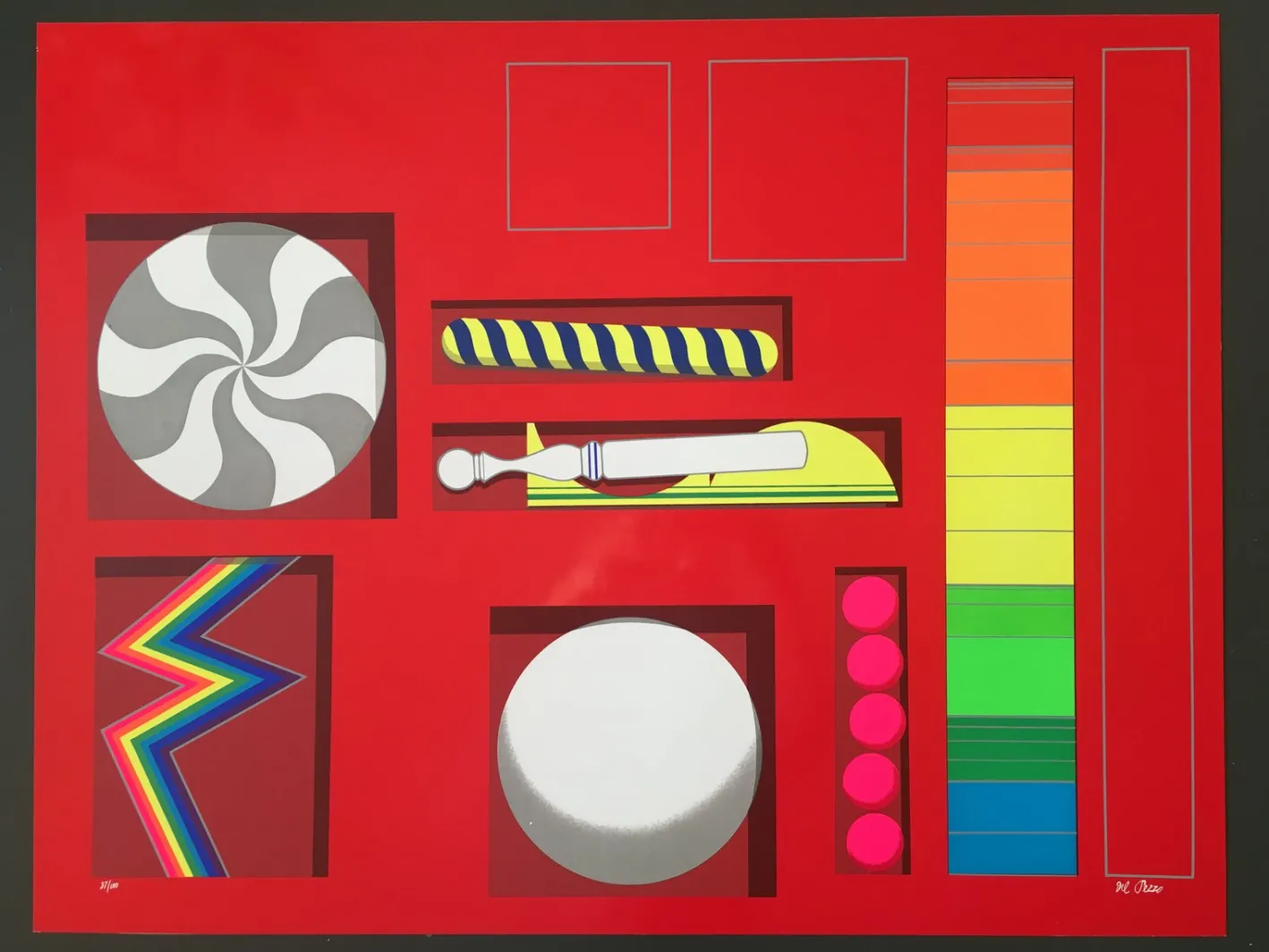 Lucio Del Pezzo, Malibu Project, 1990, Serigraphie