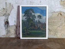M. Alba, Landschaft, 1931, Ölgemälde auf Leinwand