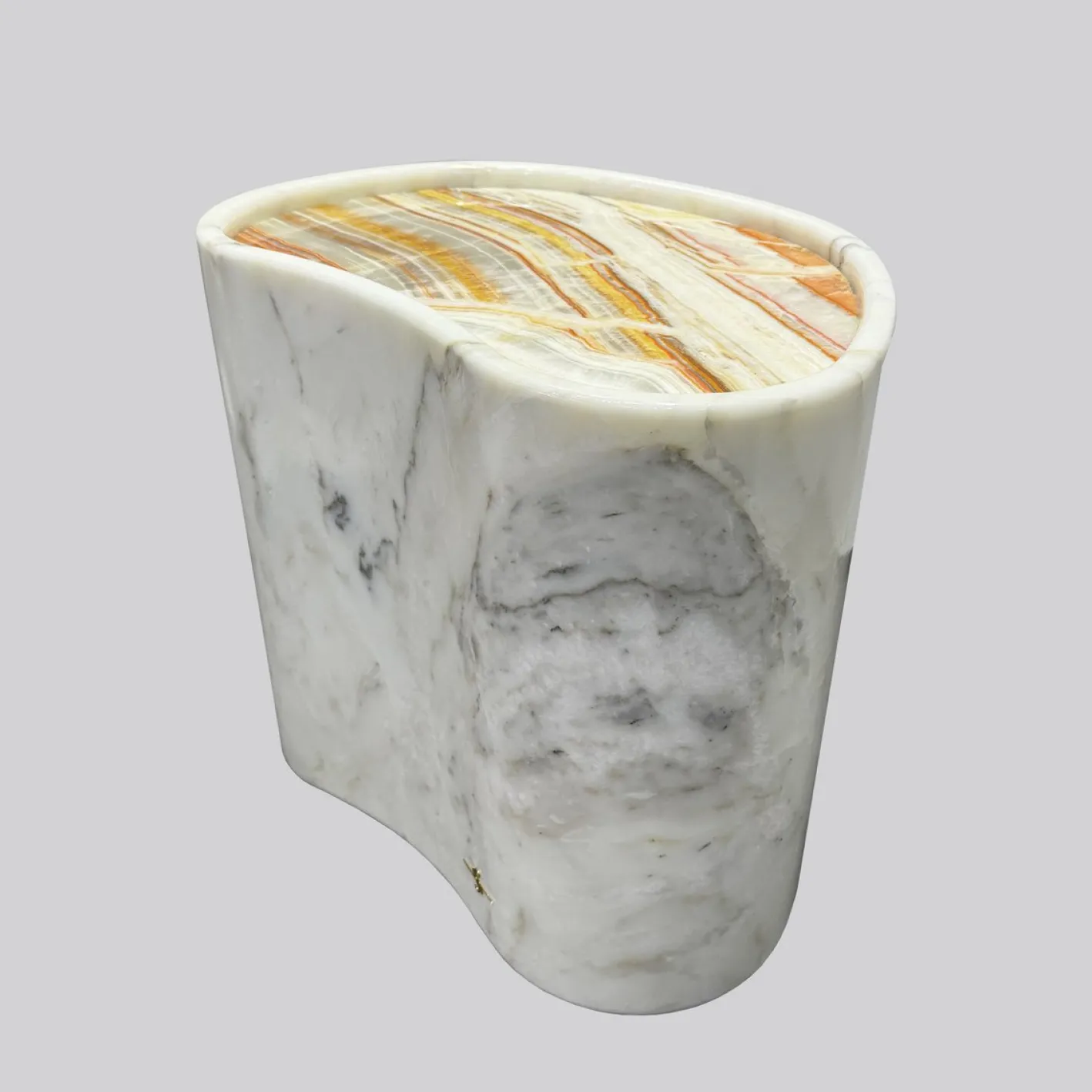 Marmor Hocker von Angela Stiuso
