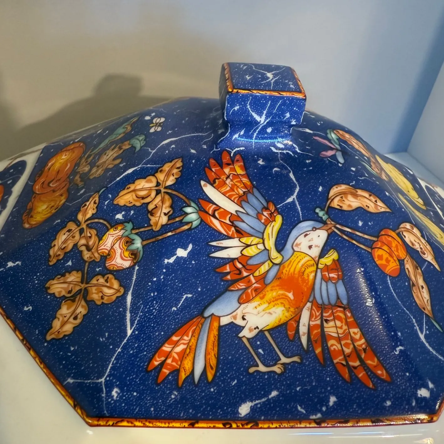 Marqueterie Suppen Toureen von Hermès, 1990er