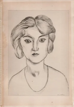 Matisse, Mädchen, Original Lithographie, 1920