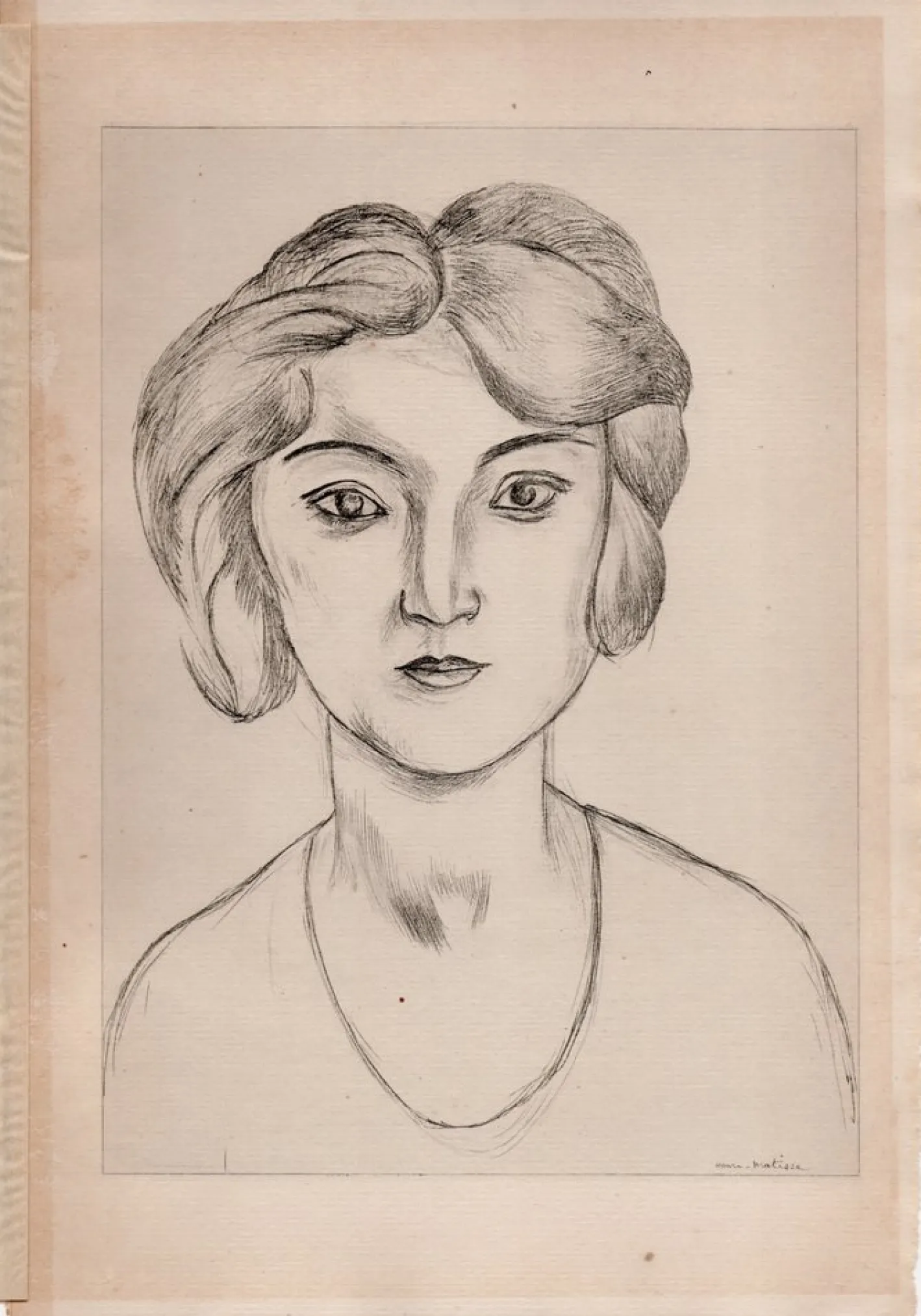 Matisse, Mädchen, Original Lithographie, 1920