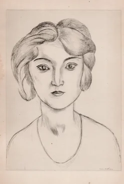 Matisse, Mädchen, Original Lithographie, 1920