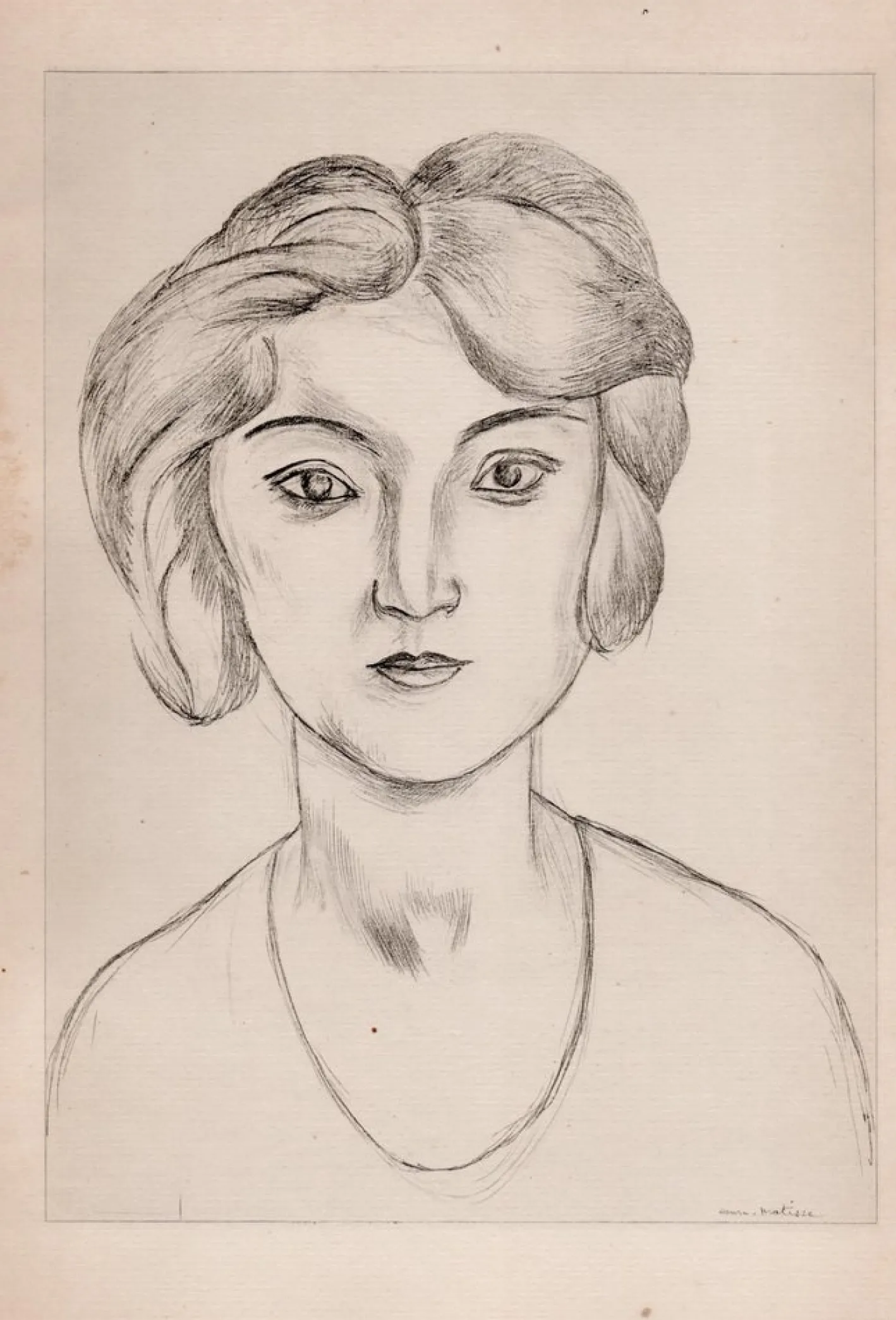 Matisse, Mädchen, Original Lithographie, 1920