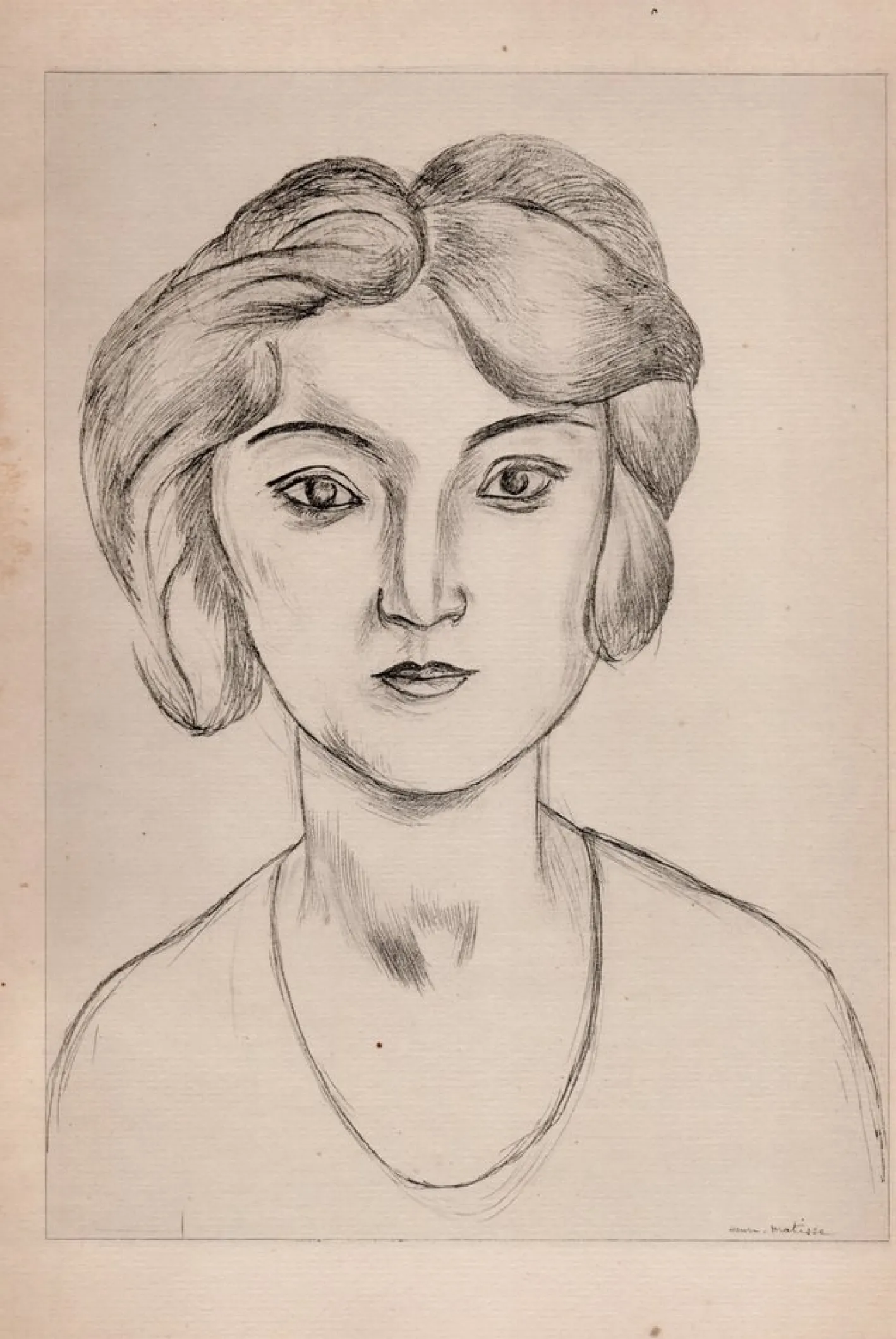Matisse, Mädchen, Original Lithographie, 1920