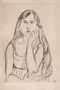 Matisse, Mädchen, Original Lithographie, 1920