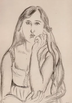 Matisse, Mädchen, Original Lithographie, 1920