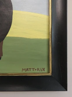 Matt Rix, Norma, Öl auf Holz, gerahmt