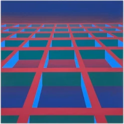 Maxime Defert, Espace I, 1973, Siebdruck