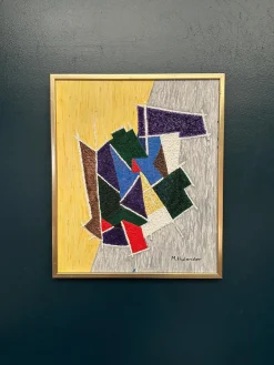 M. Hulander, Abstract Composition III, 1960er, Öl auf Leinwand, gerahmt