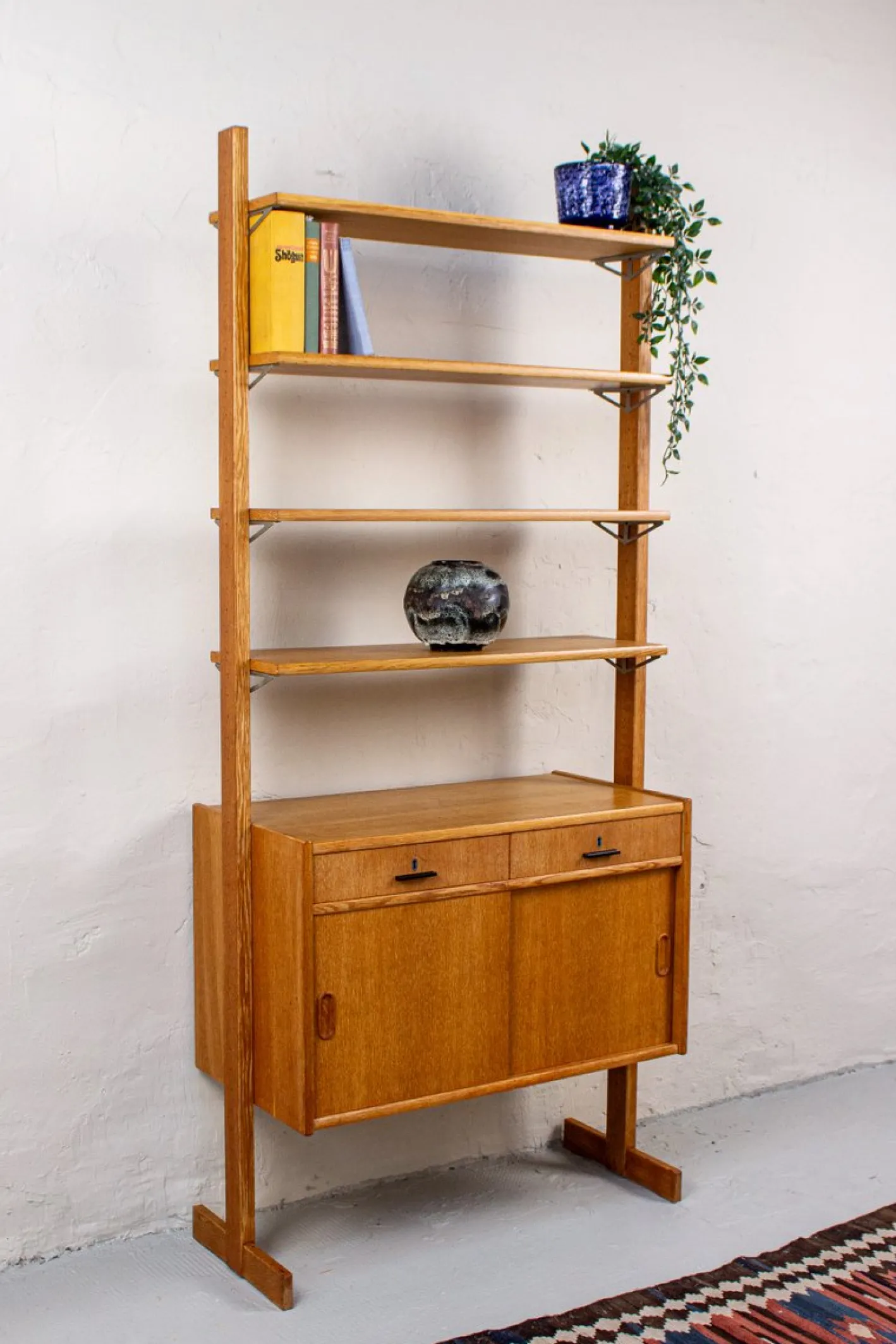 Mid-Century Bücherregal aus Eiche von Ikea, 1960er