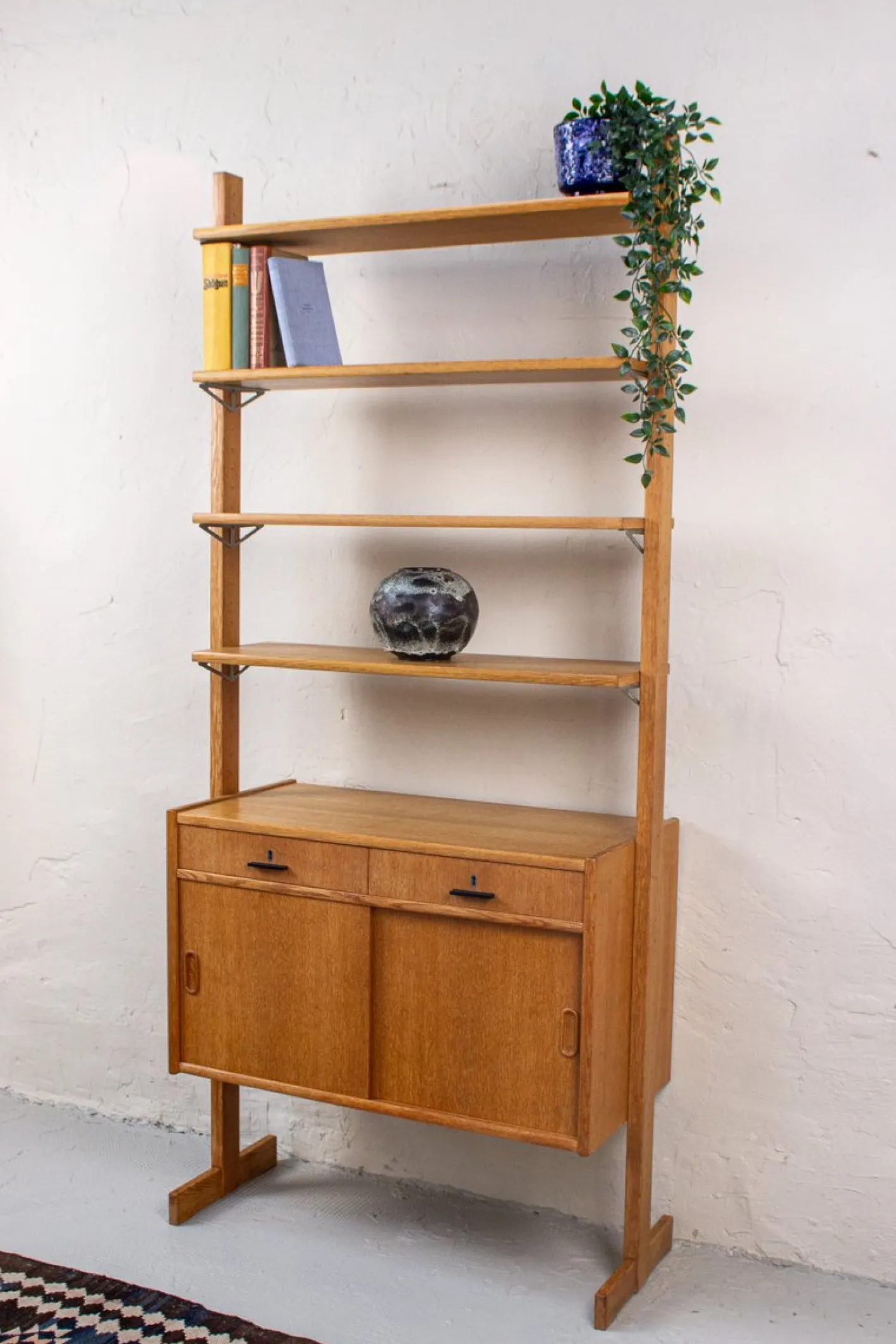 Mid-Century Bücherregal aus Eiche von Ikea, 1960er