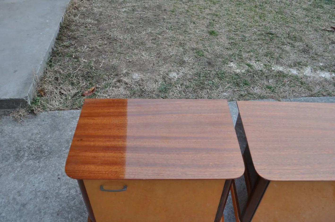 Mid-Century Nachttische, 1950er, 2er Set