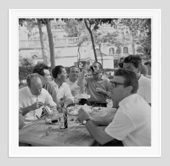 Mittagessen mit Paul Newman Print von Galerie Prints