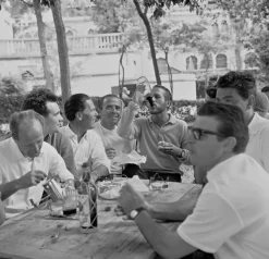 Mittagessen mit Paul Newman Print von Galerie Prints