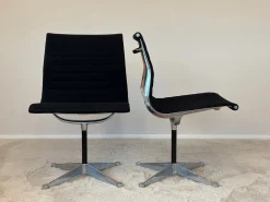 Modell EA 105 Aluminium Stühle von Eames für Herman Miller, 1970er, 2er Set