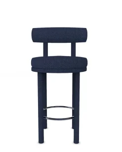 Moderner Collector Moca Bar Chair aus Safire 11 Stoff von Studio Rig