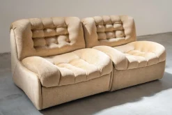 Modulares Halbkreissofa von F. Ili Carloni, 1970, 3er Set