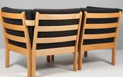 Modulares Sofa aus Buche von Hans J. Wegner, 2000er, 2er Set