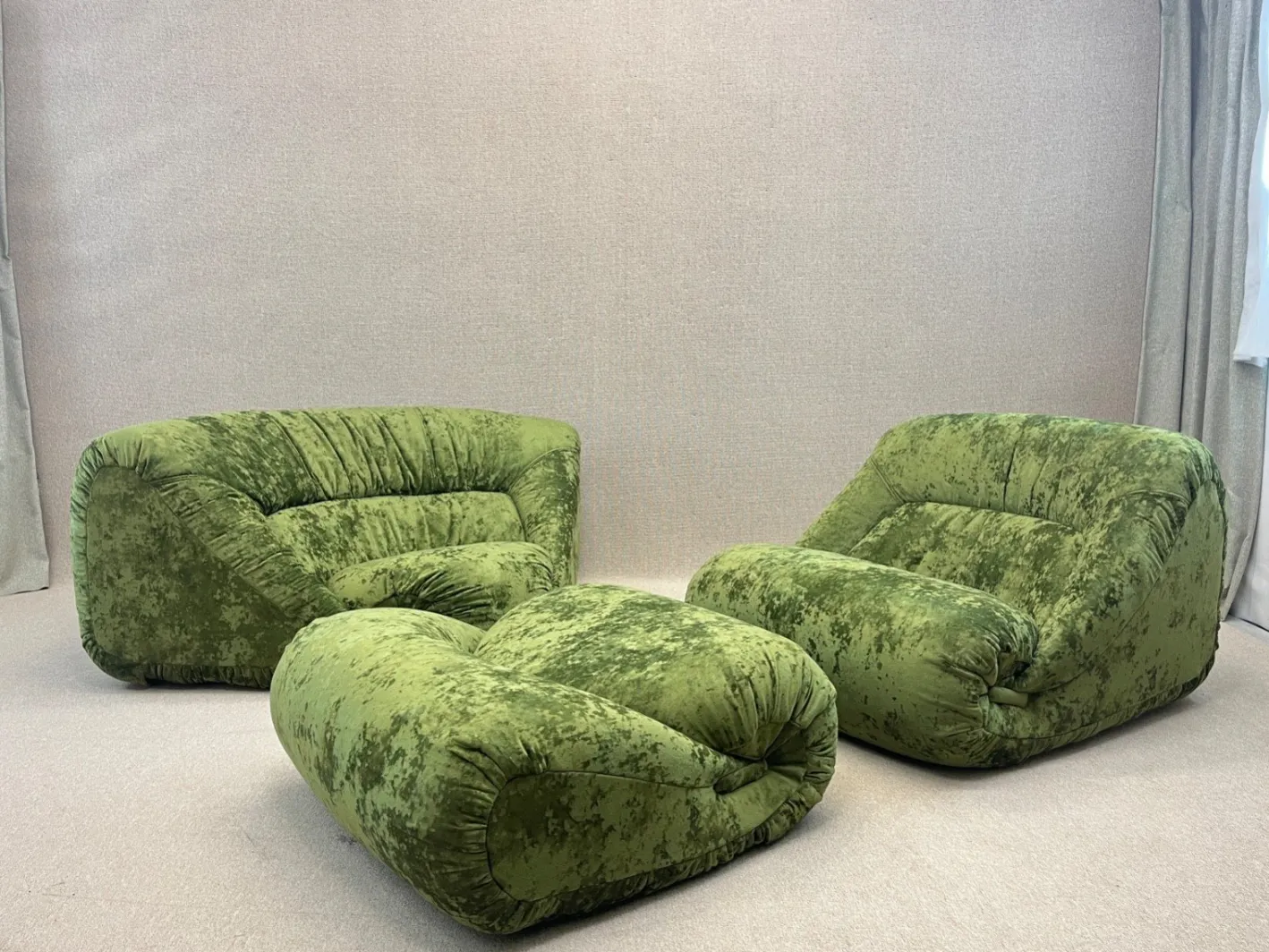 Modulares Vintage Ecksofa von Jean Prevost, 1970, 3er Set