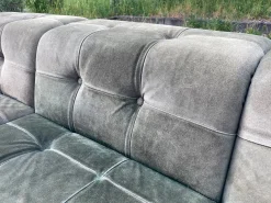 Modulares Vintage Sofa aus grünem Wildleder, 1970er, 5er Set