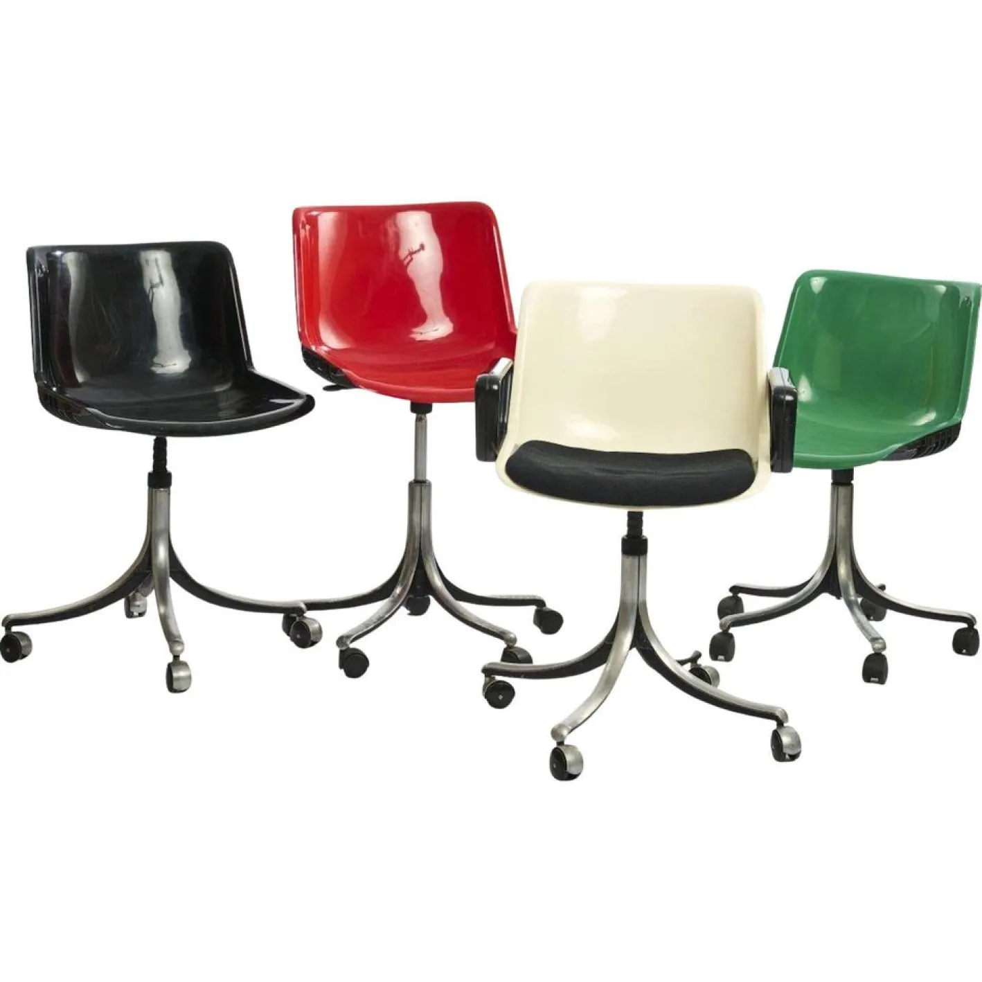Modus Arbeitsstühle von Centro Progetti Tecno, 1972, 4 . Set