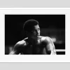 Muhammad Ali Ringside Framed in White Archival Pigment Print by Mirror Group Archives