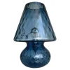 Murano-inspirierte blaue Glaslampe mit Ballotton Textur von Simoeng