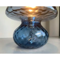 Murano-inspirierte blaue Glaslampe mit Ballotton Textur von Simoeng