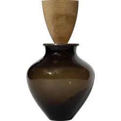Ohana Stacking Dark Smoke Sersel Vase von Fri Wüstenberg