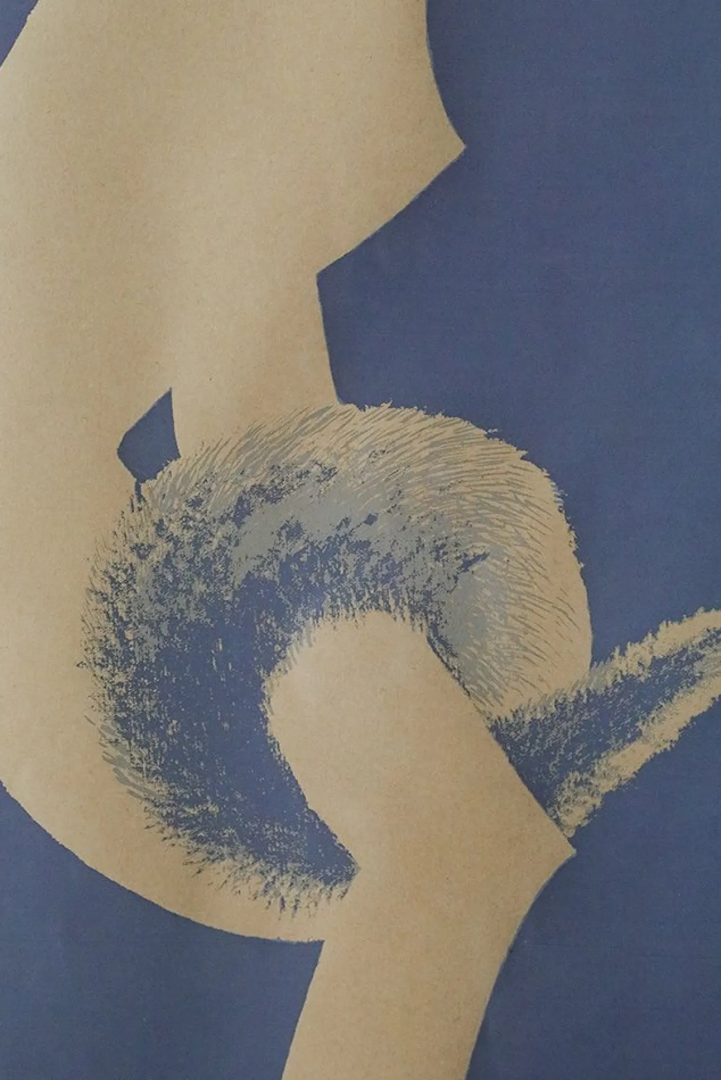 Olle Kåks, Komposition, Lithographie, 1974, gerahmt