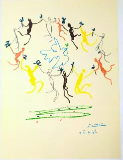 Pablo Picasso, La Ronde de la Jeunesse, Lithographie, 1961