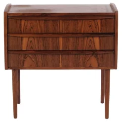 Palisander Kommode mit 3 Schubladen Dänisches Design aus den 1960er