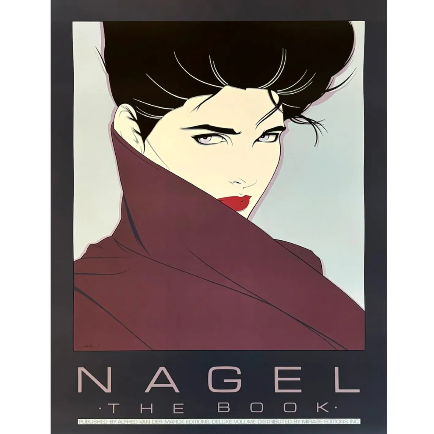 Patrick Nagel, Das Buch, Lithographie, 1985