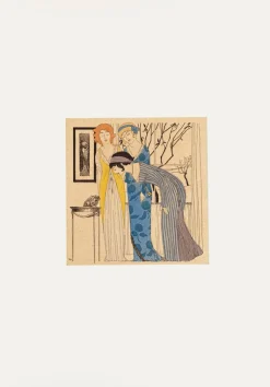 Paul Iribe, Models with Toad, 1908, Schablonendruck