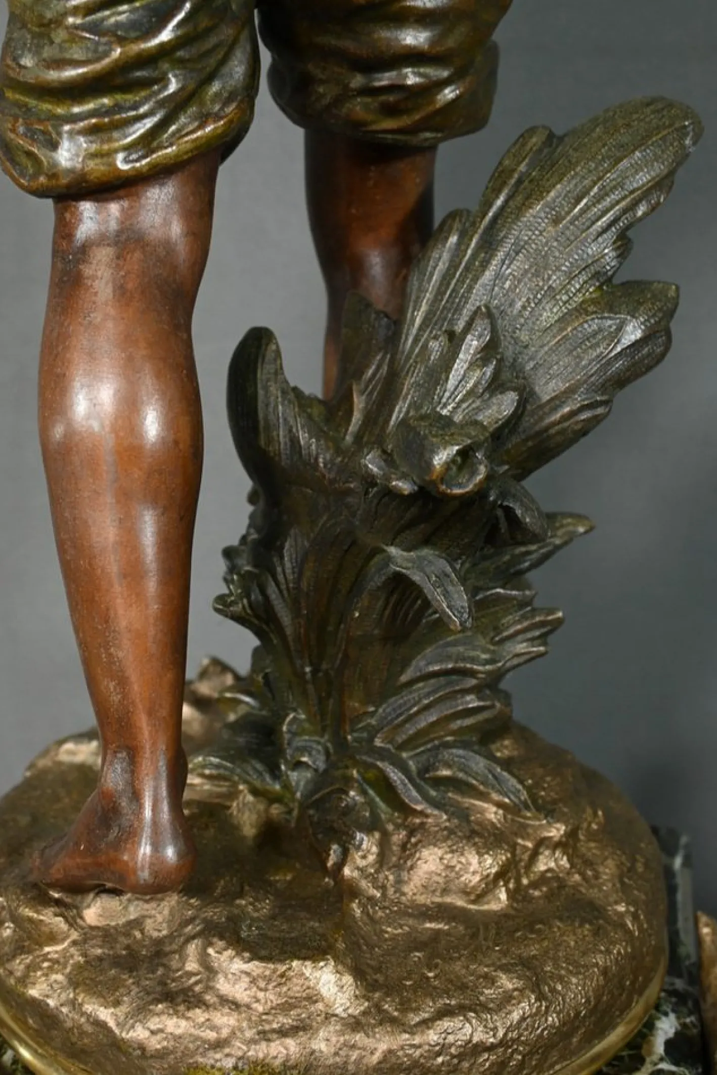 Pendel aus Regulate und Marmor von A. Moreau, 1890er