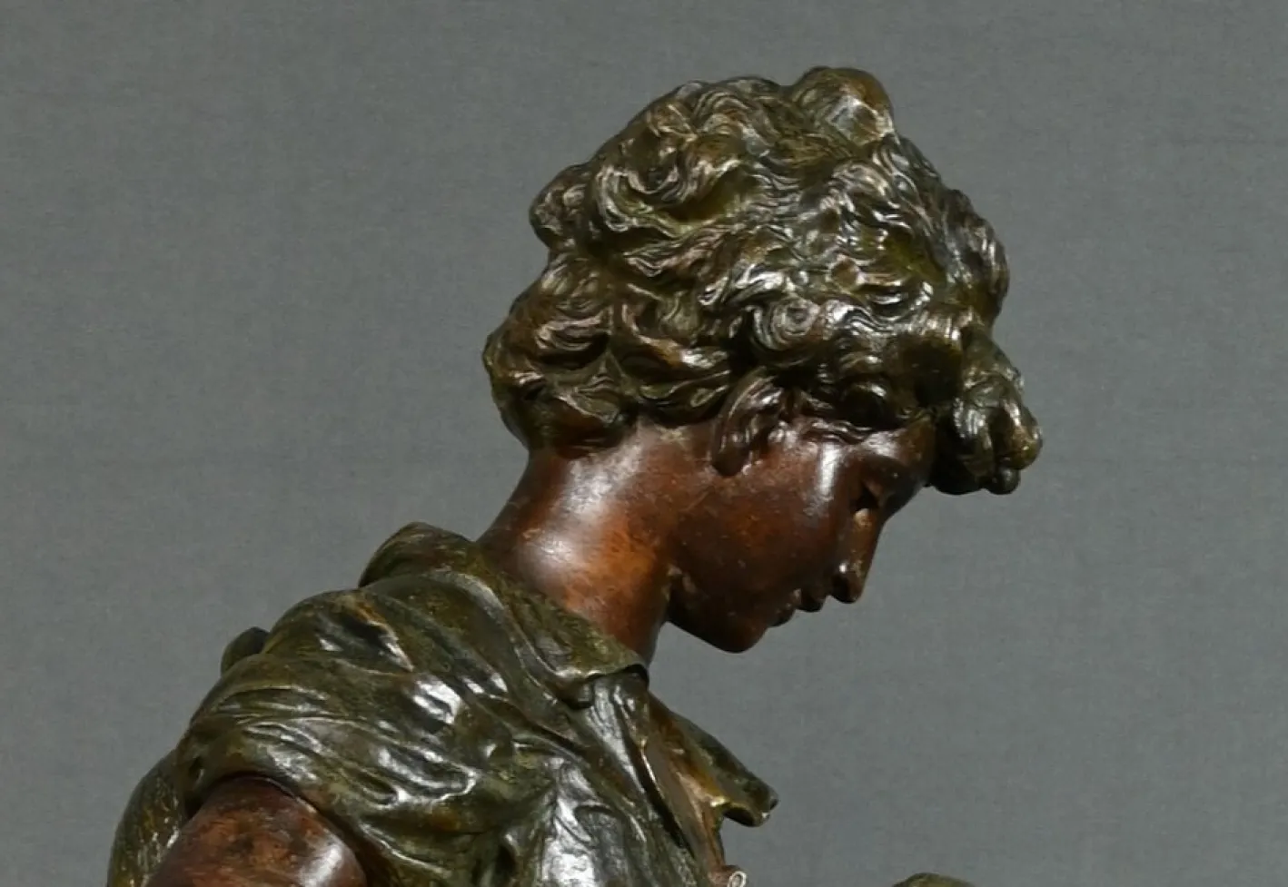 Pendel aus Regulate und Marmor von A. Moreau, 1890er