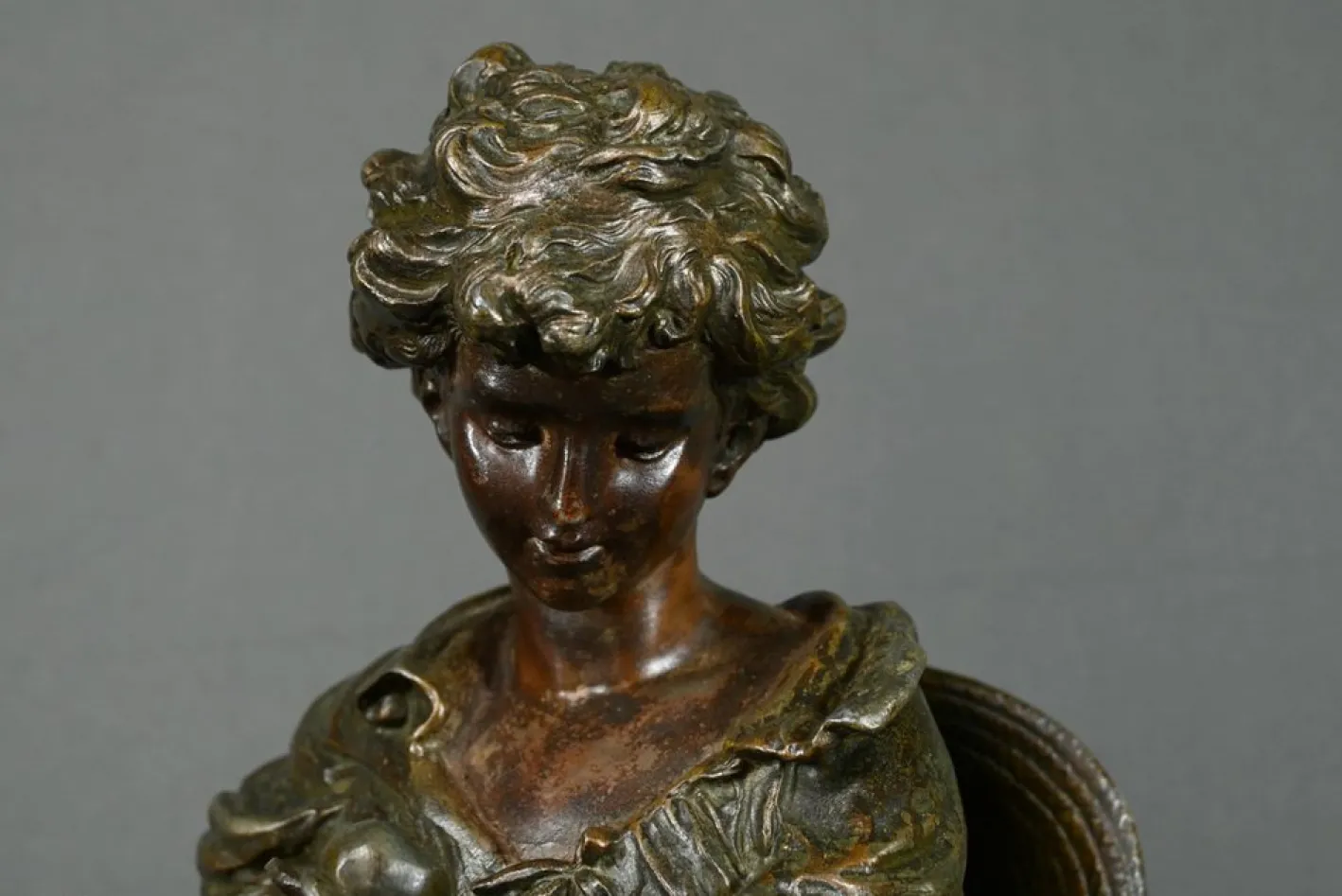 Pendel aus Regulate und Marmor von A. Moreau, 1890er