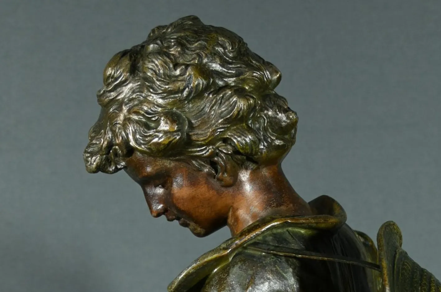 Pendel aus Regulate und Marmor von A. Moreau, 1890er