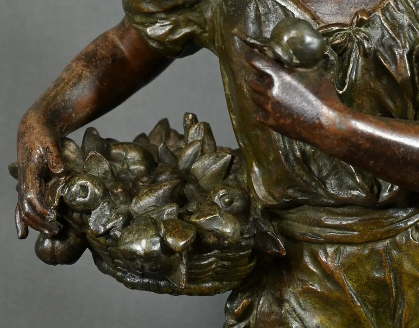 Pendel aus Regulate und Marmor von A. Moreau, 1890er