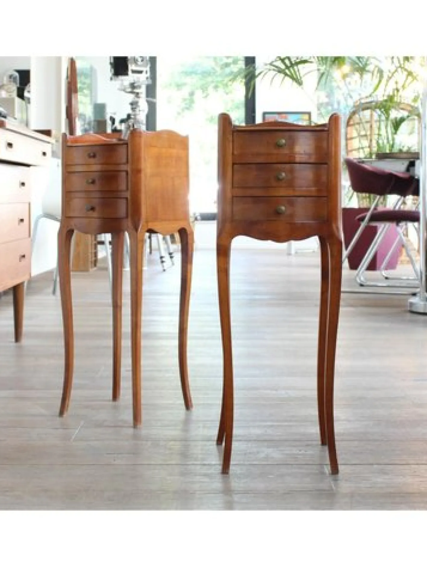 Petit Nachttische, Frankreich, 1920, 2er Set