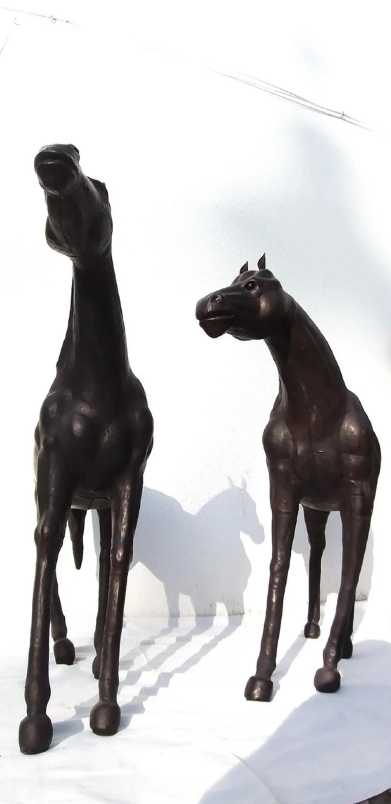 Pferdeskulpturen, 1940er, 2er Set