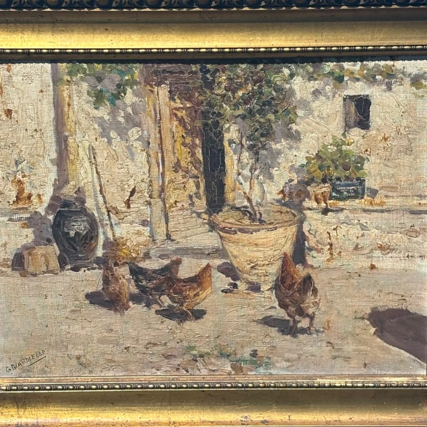 Populäre Gerichtsszene, Frühe 1900er, Ölgemälde auf Leinwand