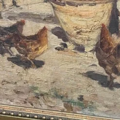 Populäre Gerichtsszene, Frühe 1900er, Ölgemälde auf Leinwand