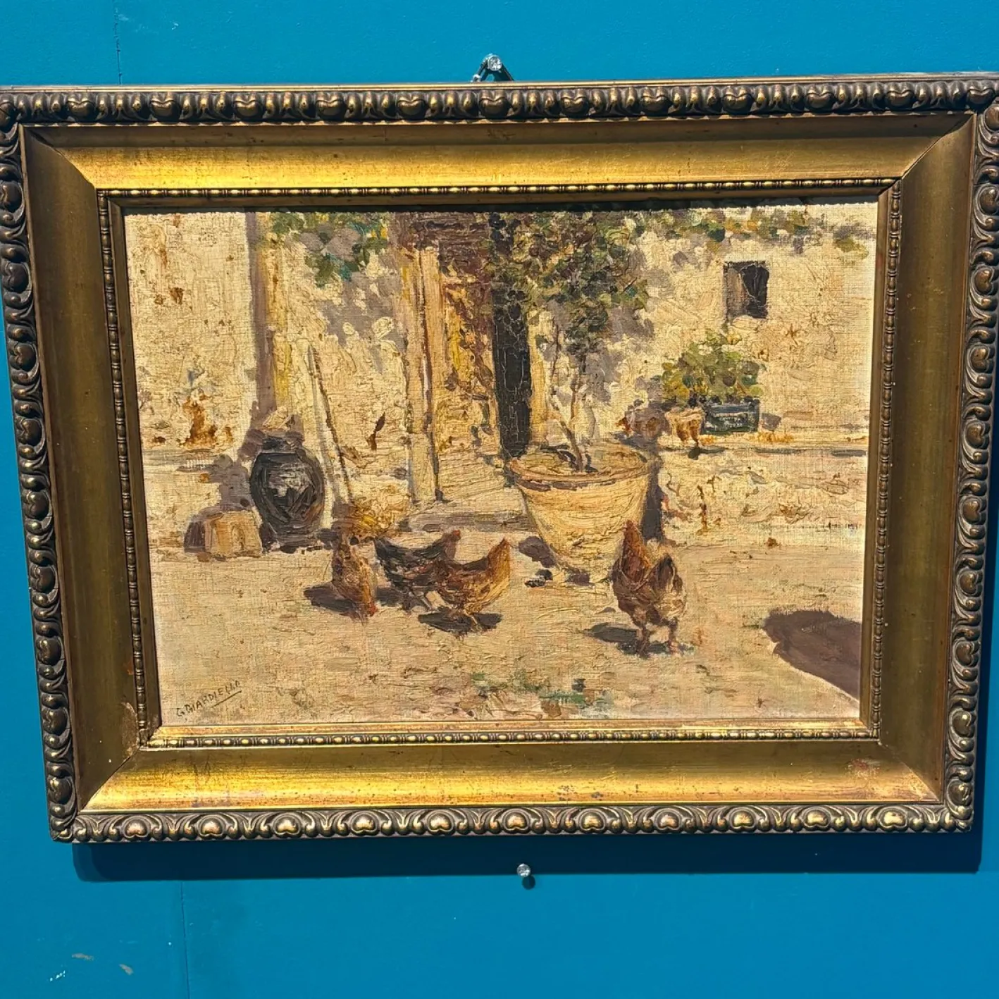 Populäre Gerichtsszene, Frühe 1900er, Ölgemälde auf Leinwand